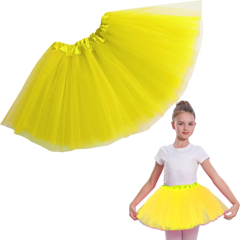WINROLA Girls Tutu Skirt 3 Layered Tulle Tutu Skirts for 0-8 Year, Birthday Dance Kids Halloween Costume Cosplay Party Supplies - Image 1
